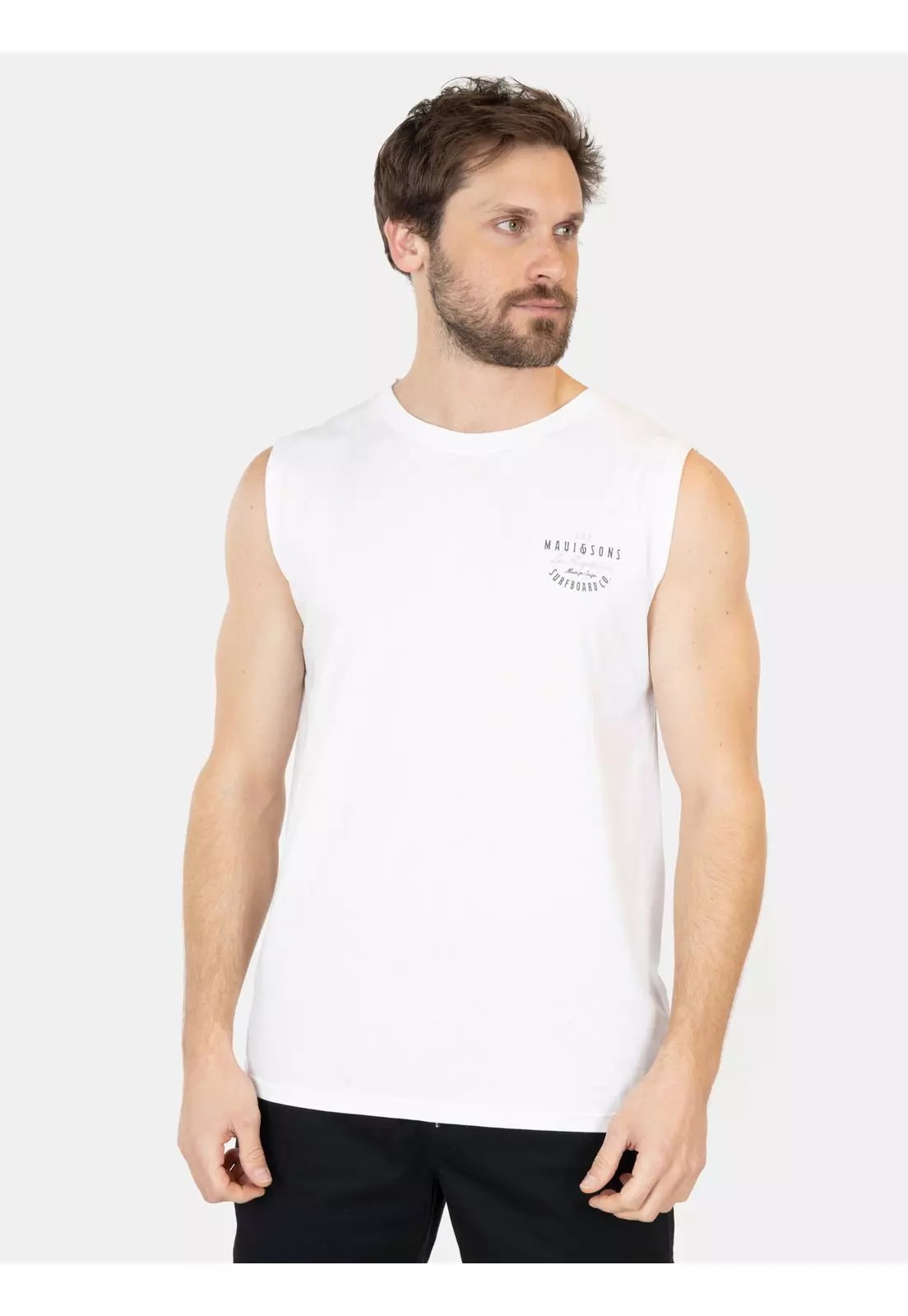 Polera UVP EcoSurf Blanco Hombre Maui And Sons-0