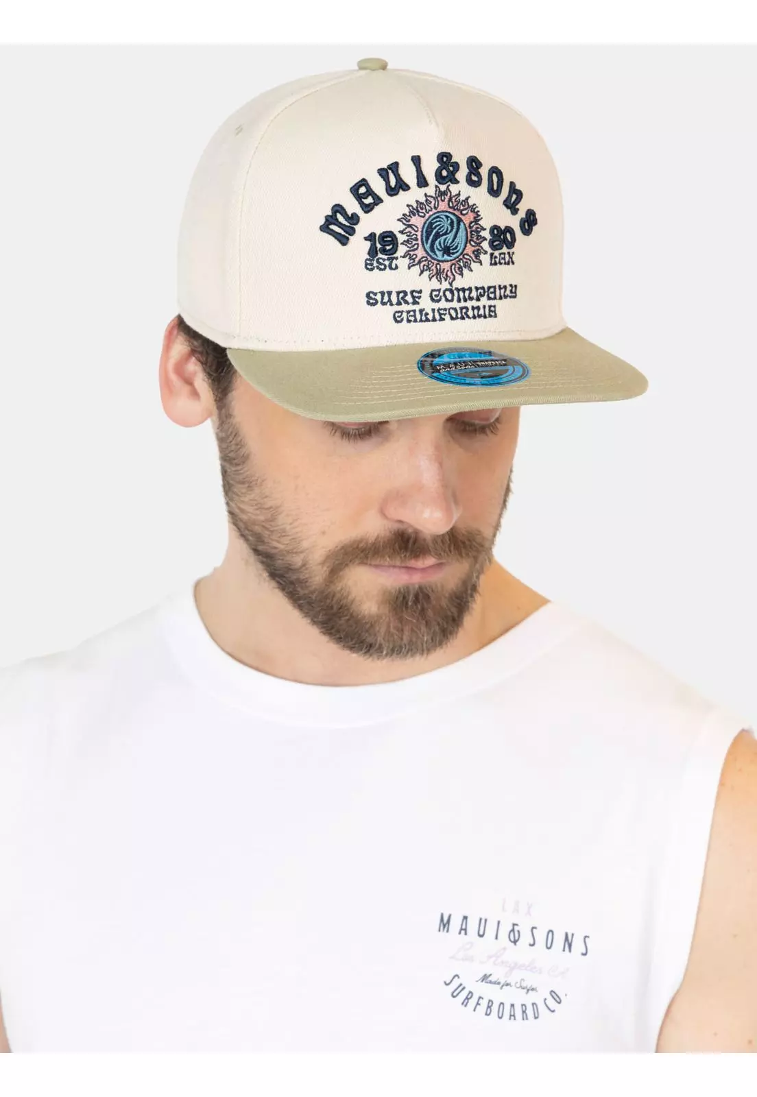 Polera UVP EcoSurf Blanco Hombre Maui And Sons-2