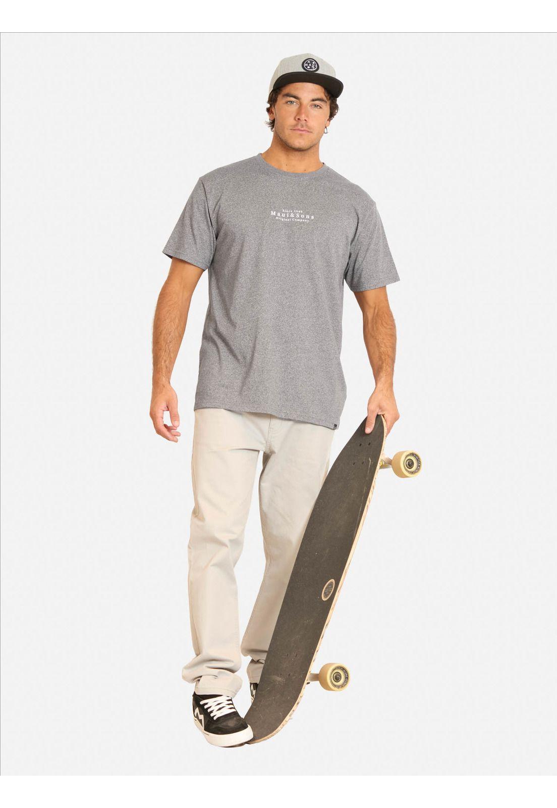 Polera MC Mirashi Gris Hombre Maui And Sons-3