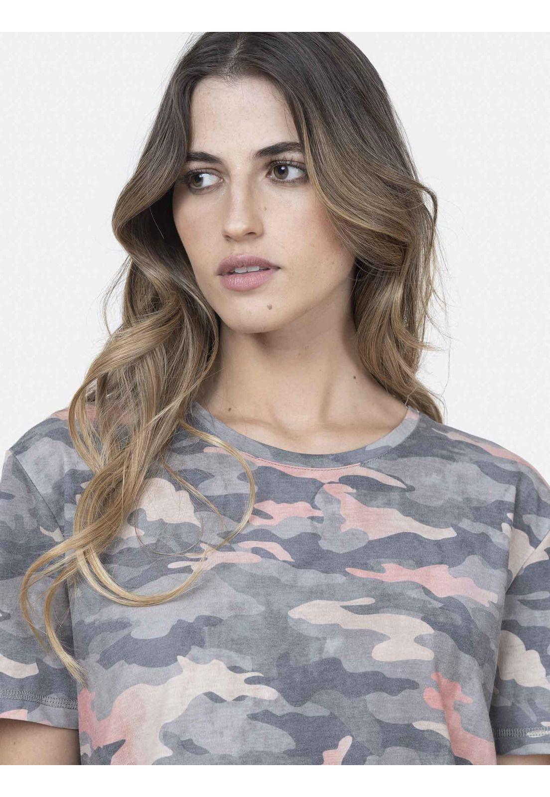 Polera Mujer CAMO PINK Multicolor Maui and Sons-2