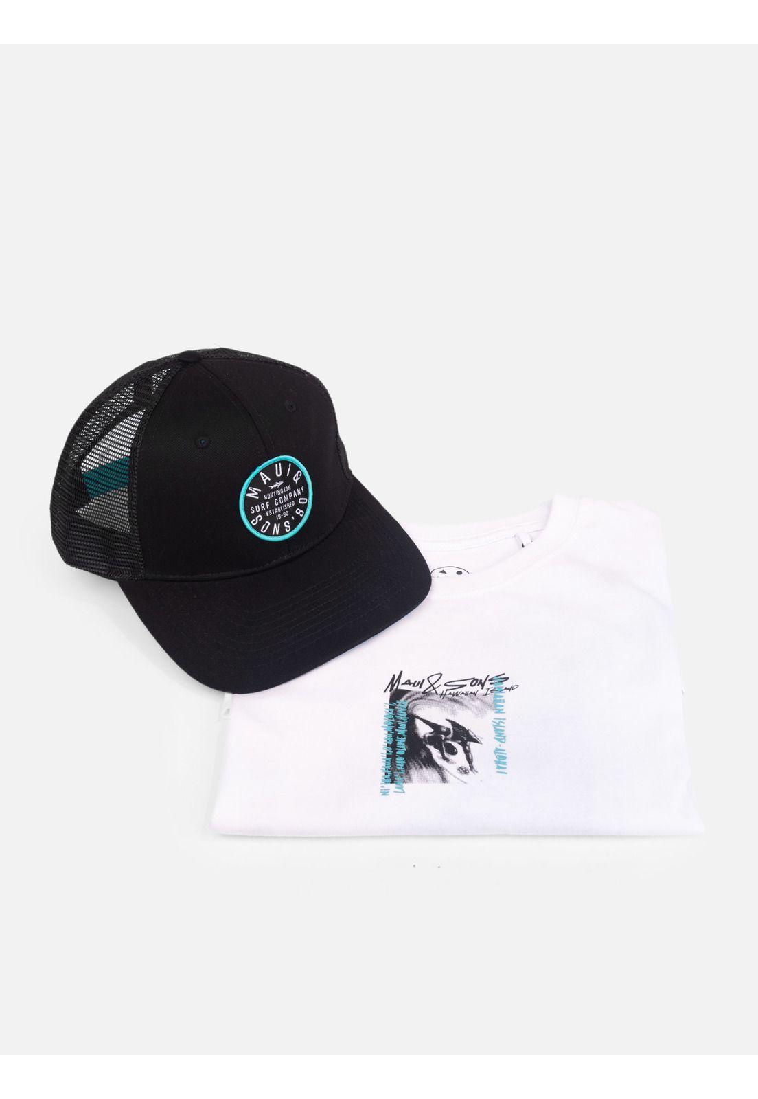 Pack Polera Jockey Palmary Blanco Infantil Maui And Sons-3