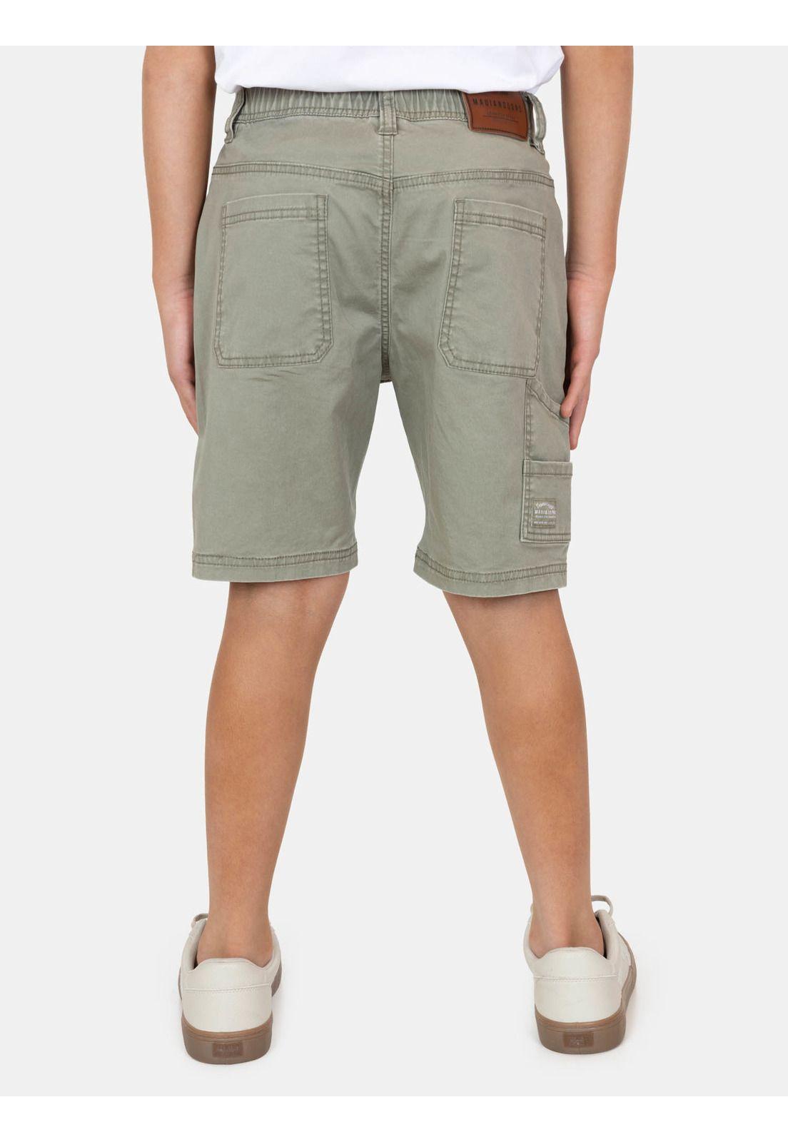 Bermuda Jogger Auraluz Verde Infantil Maui And Sons-1