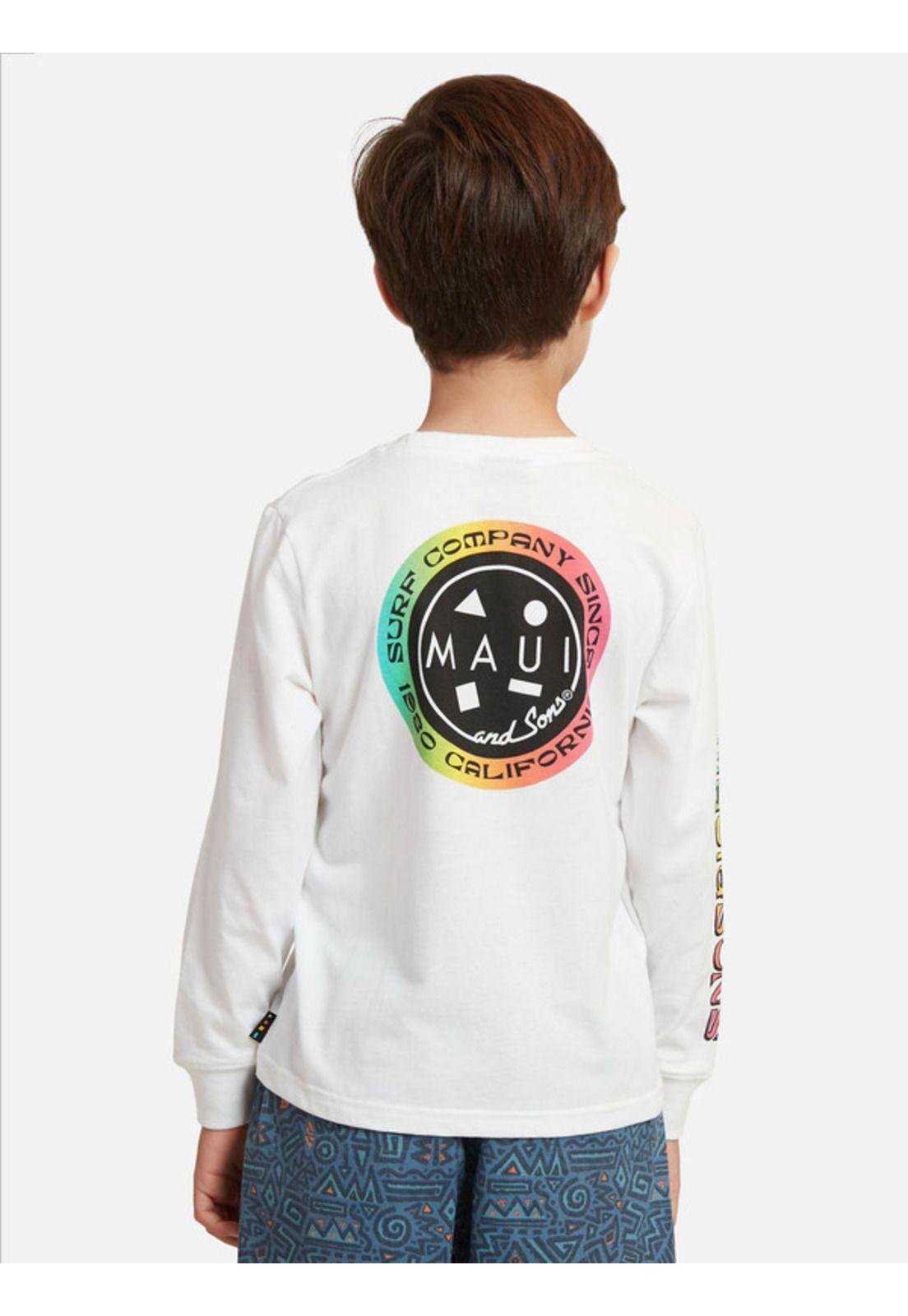 Polera Surf Comp Niño Blanco Maui And Sons-1