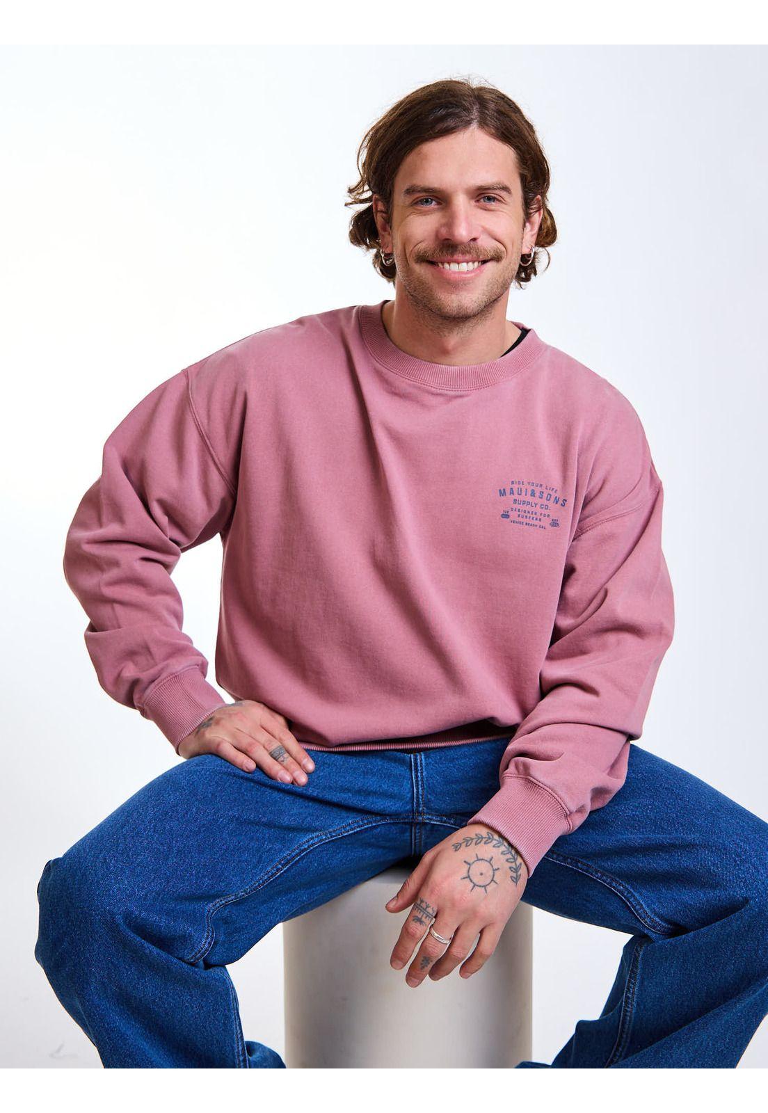 Poleron CR Soft Sunset Rosado Hombre Maui and Sons-6