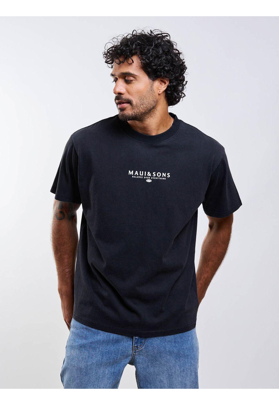 Polera MC Lioel Negro Hombre Maui And Sons-0