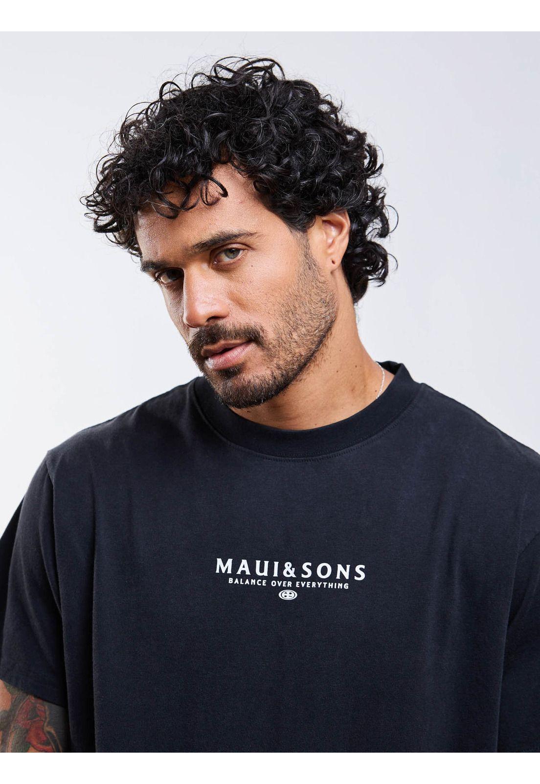 Polera MC Lioel Negro Hombre Maui And Sons-3