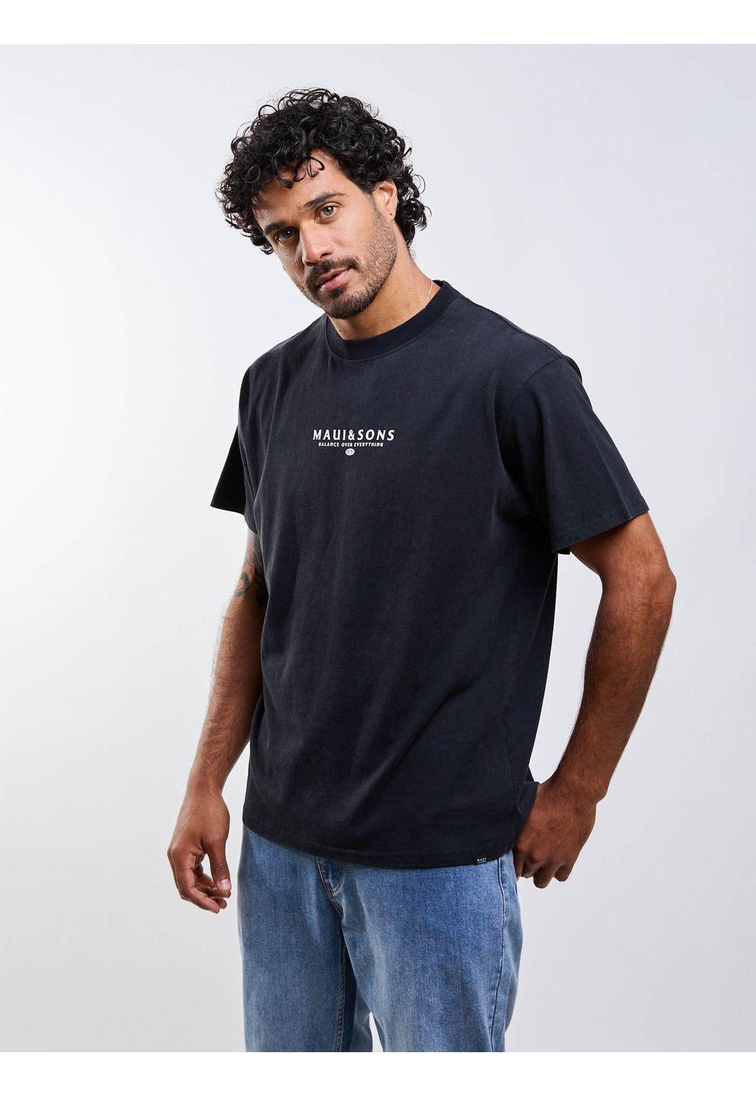 Polera MC Lioel Negro Hombre Maui And Sons-4
