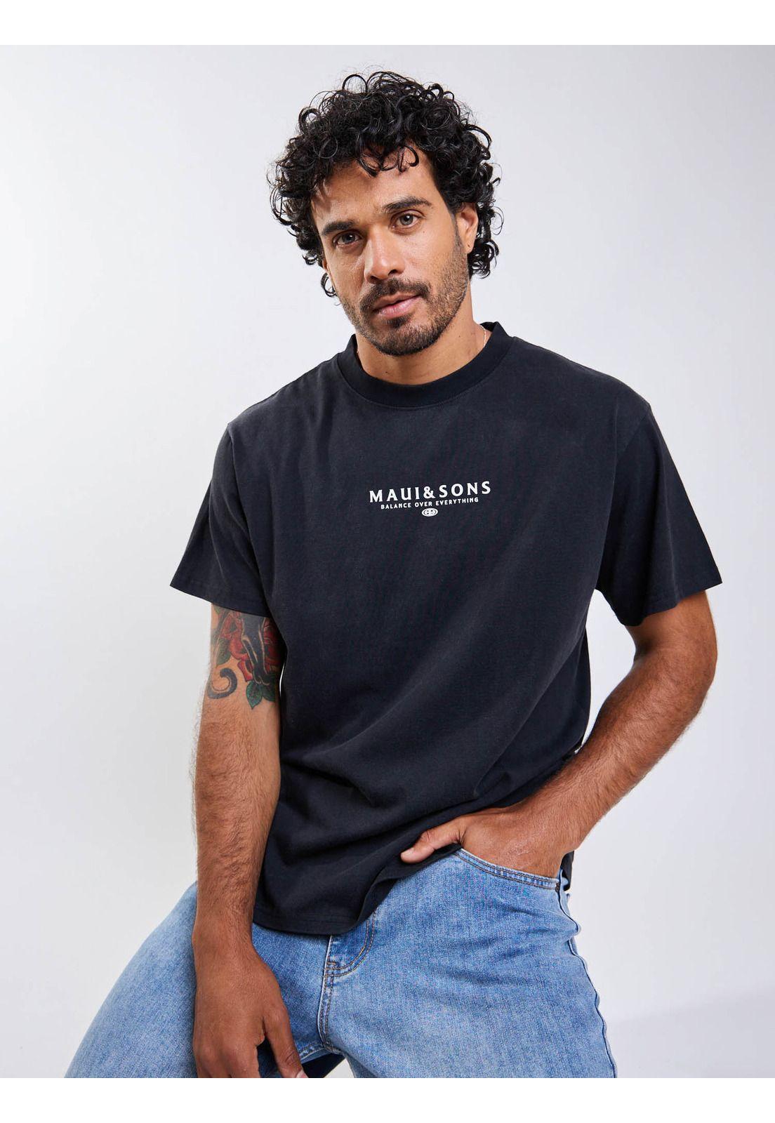 Polera MC Lioel Negro Hombre Maui And Sons-5