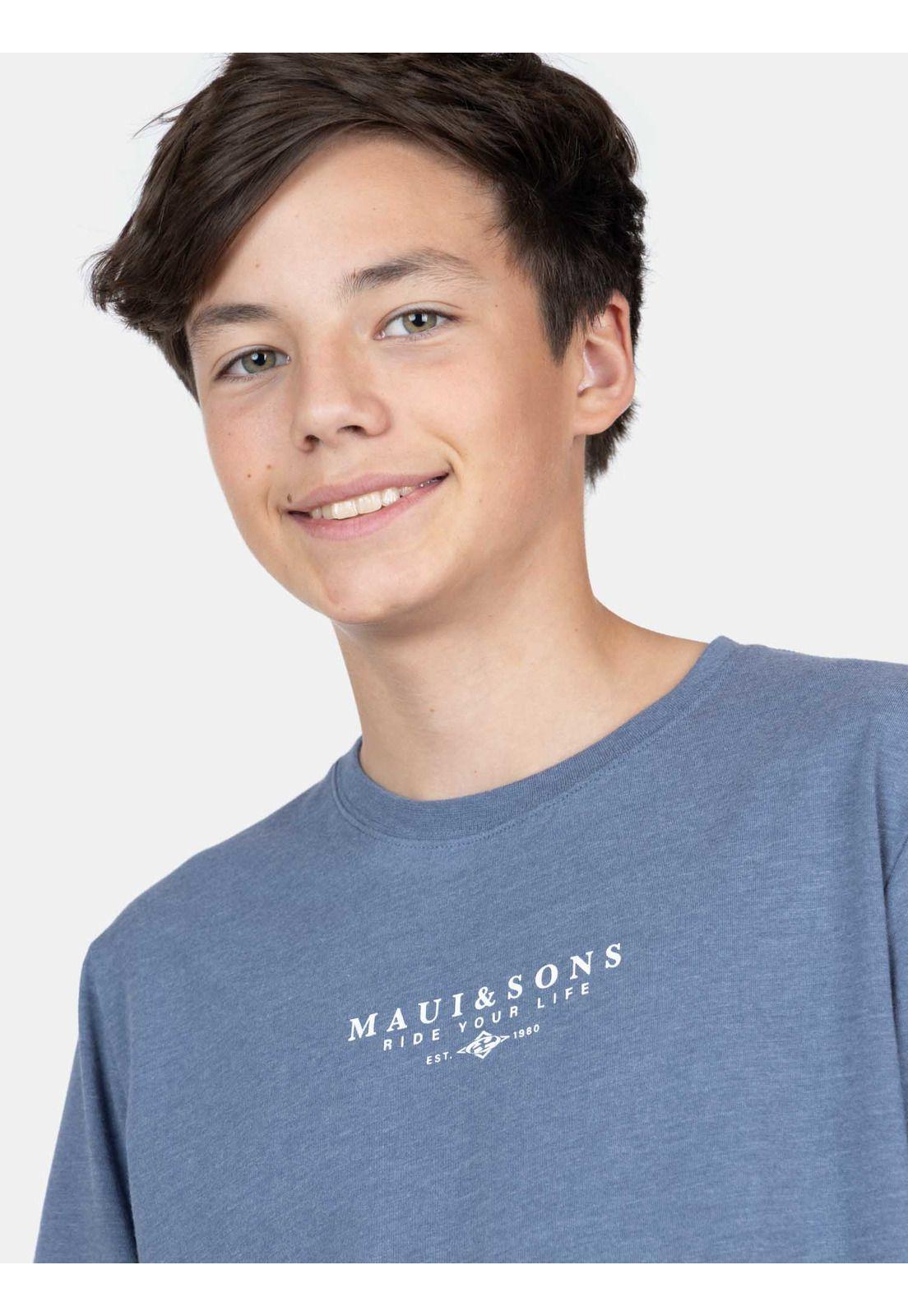 Polera MC RiderSoul Azul Infantil Maui And Sons-2