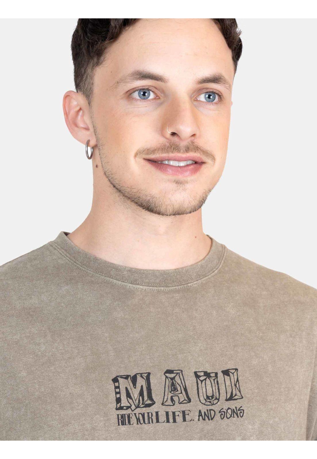 Polera MC Flow Verde Hombre Maui And Sons-2