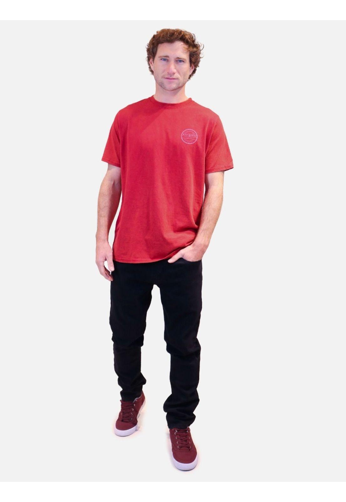 Polera Manga Corta Hombre 5P388-MV22 Rojo Maui & Sons-2