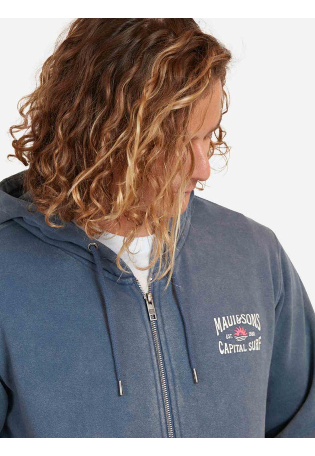 Poleron Ocean Sun Hombre Azul Maui And Sons-2