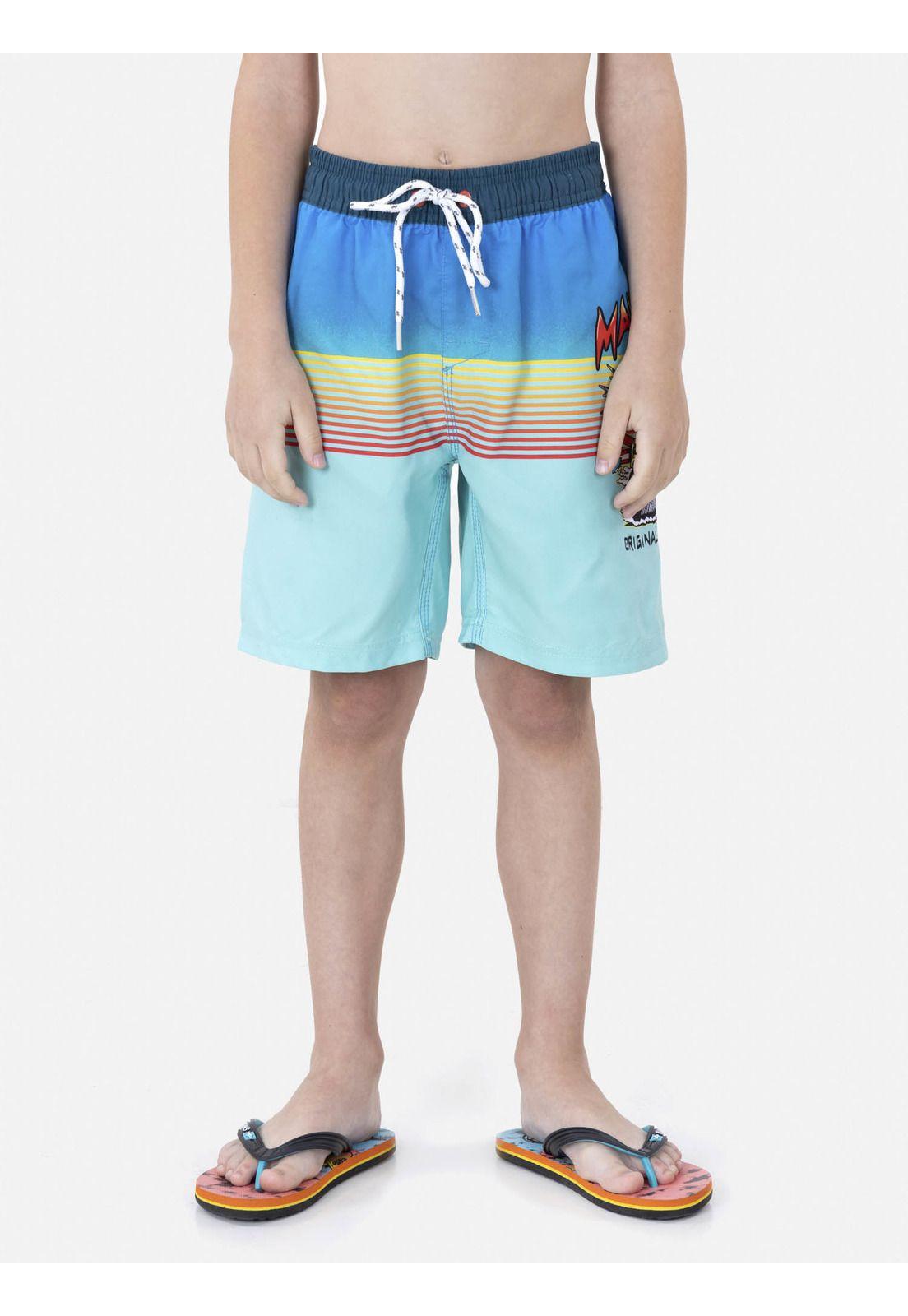 Traje de Baño Microfibra Niño Azul Maui and Sons-0