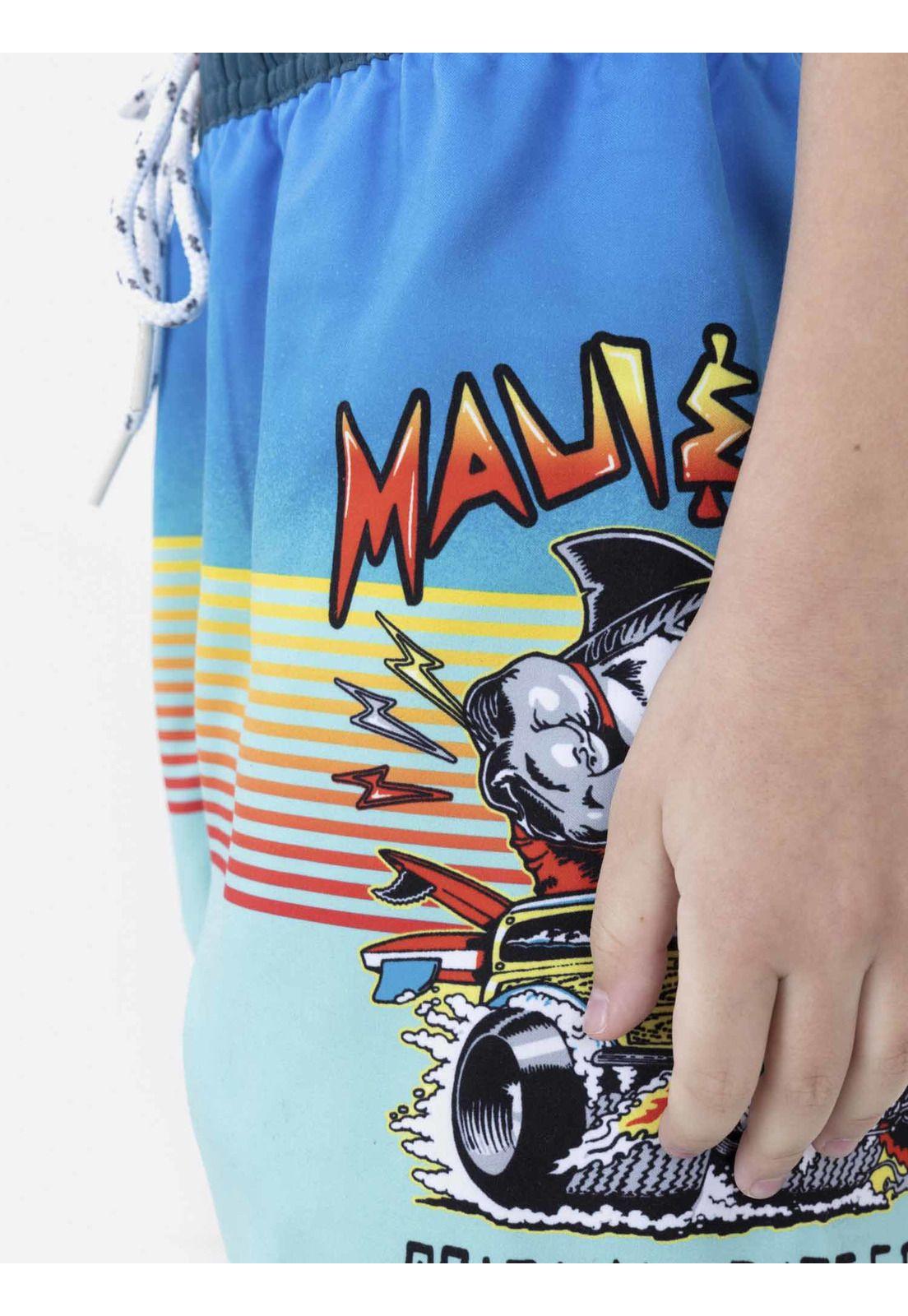 Traje de Baño Microfibra Niño Azul Maui and Sons-2