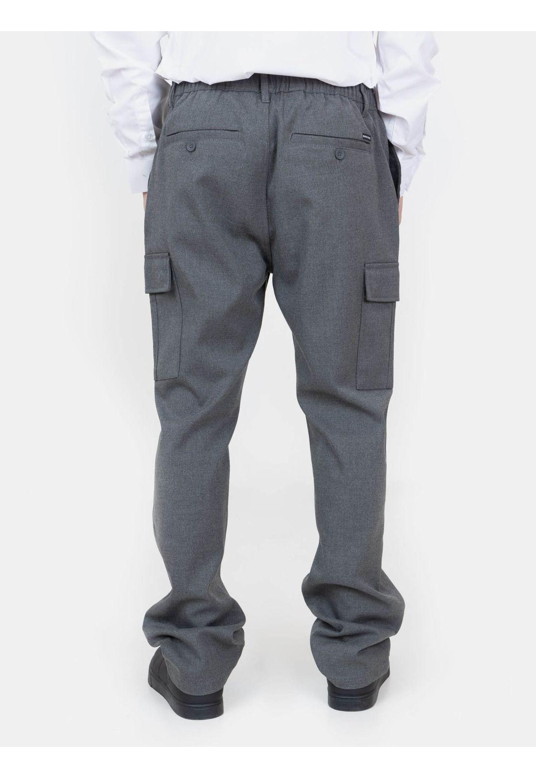 Pantalón Escolar Cargo Gris Juvenil Maui and Sons-1