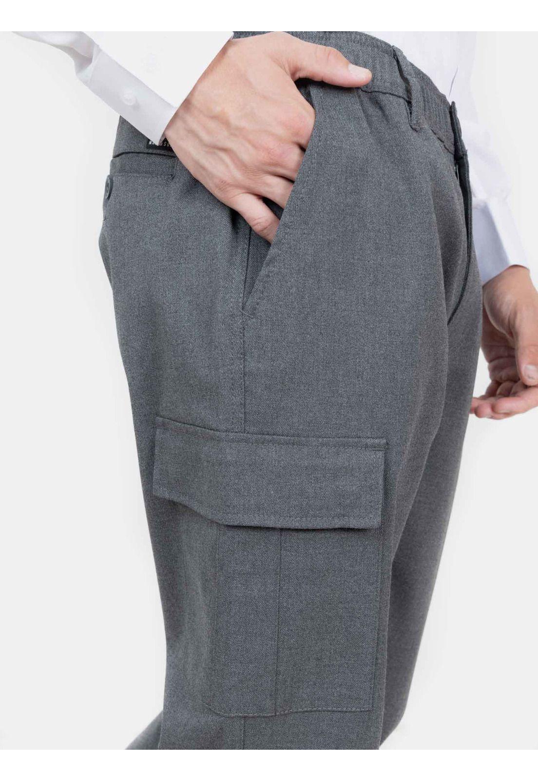 Pantalón Escolar Cargo Gris Juvenil Maui and Sons-2