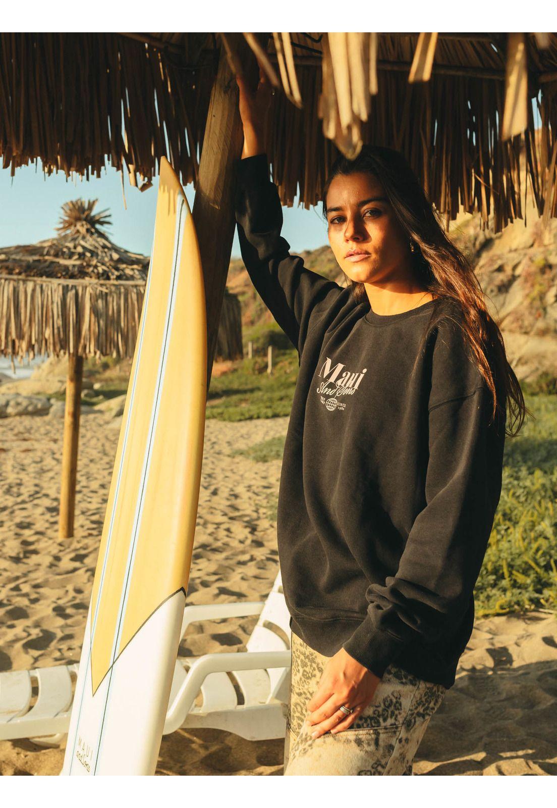 Poleron CR Tanna Negro Mujer Maui And Sons-2