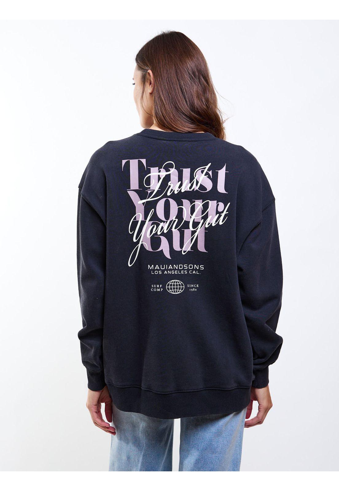 Poleron CR Tanna Negro Mujer Maui And Sons-5