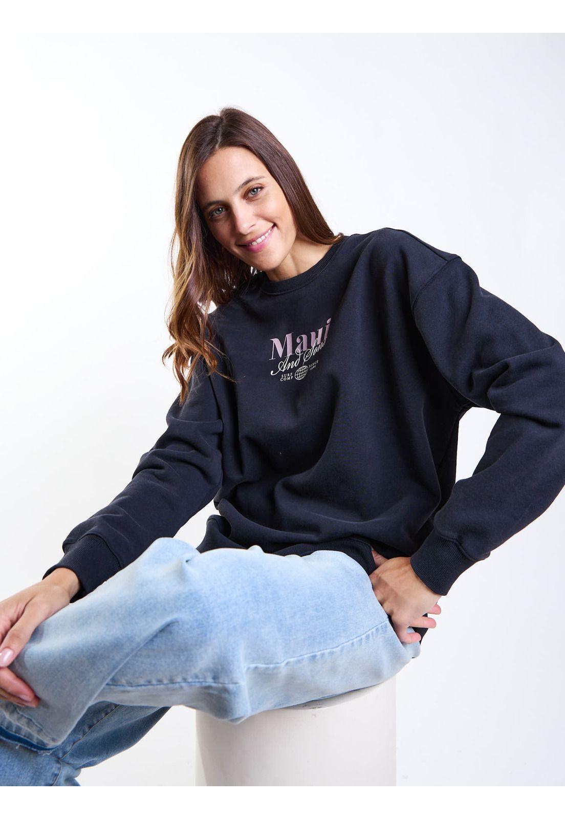 Poleron CR Tanna Negro Mujer Maui And Sons-8