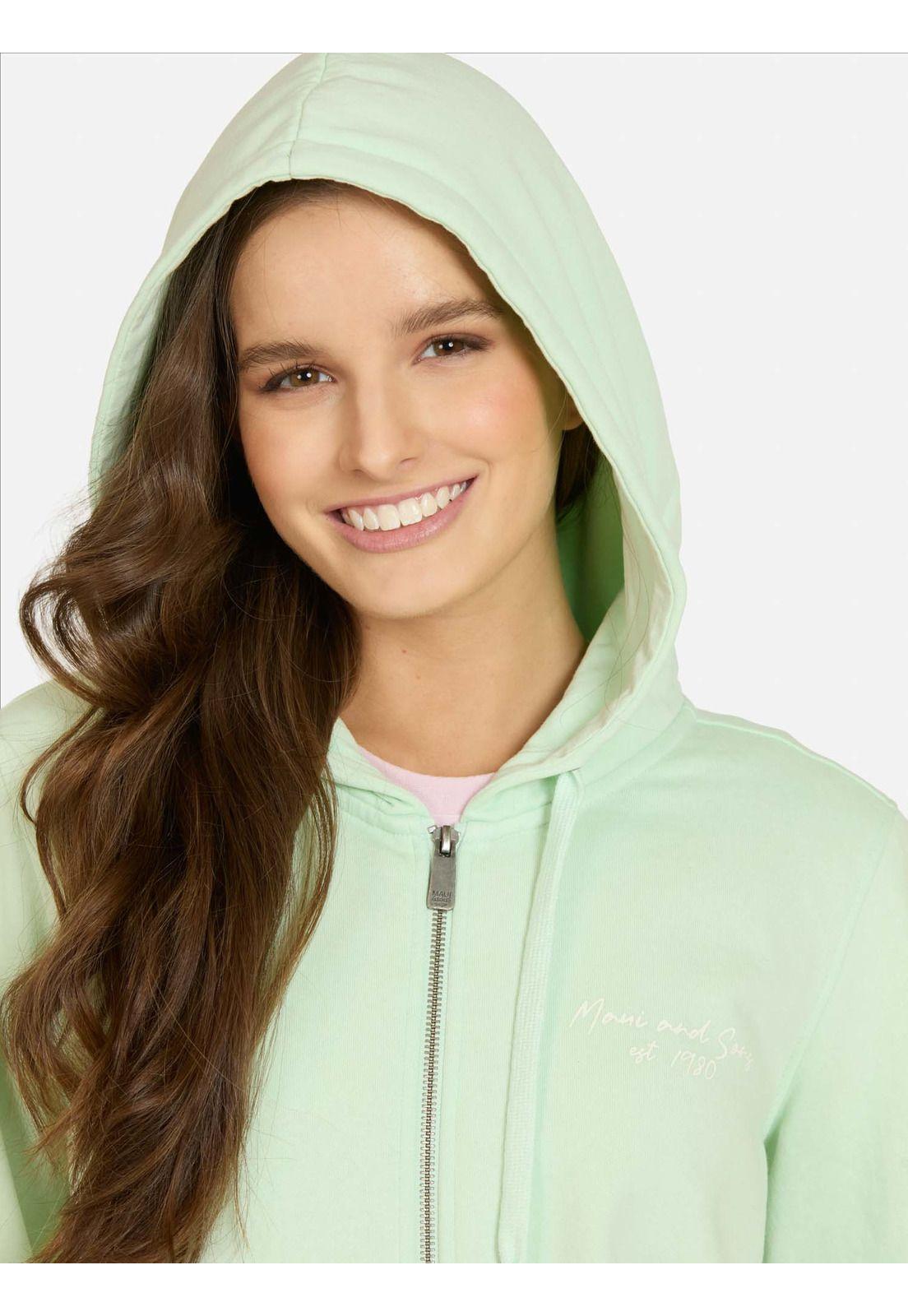 Poleron FZ Bohevana Verde Mujer Maui And Sons-2