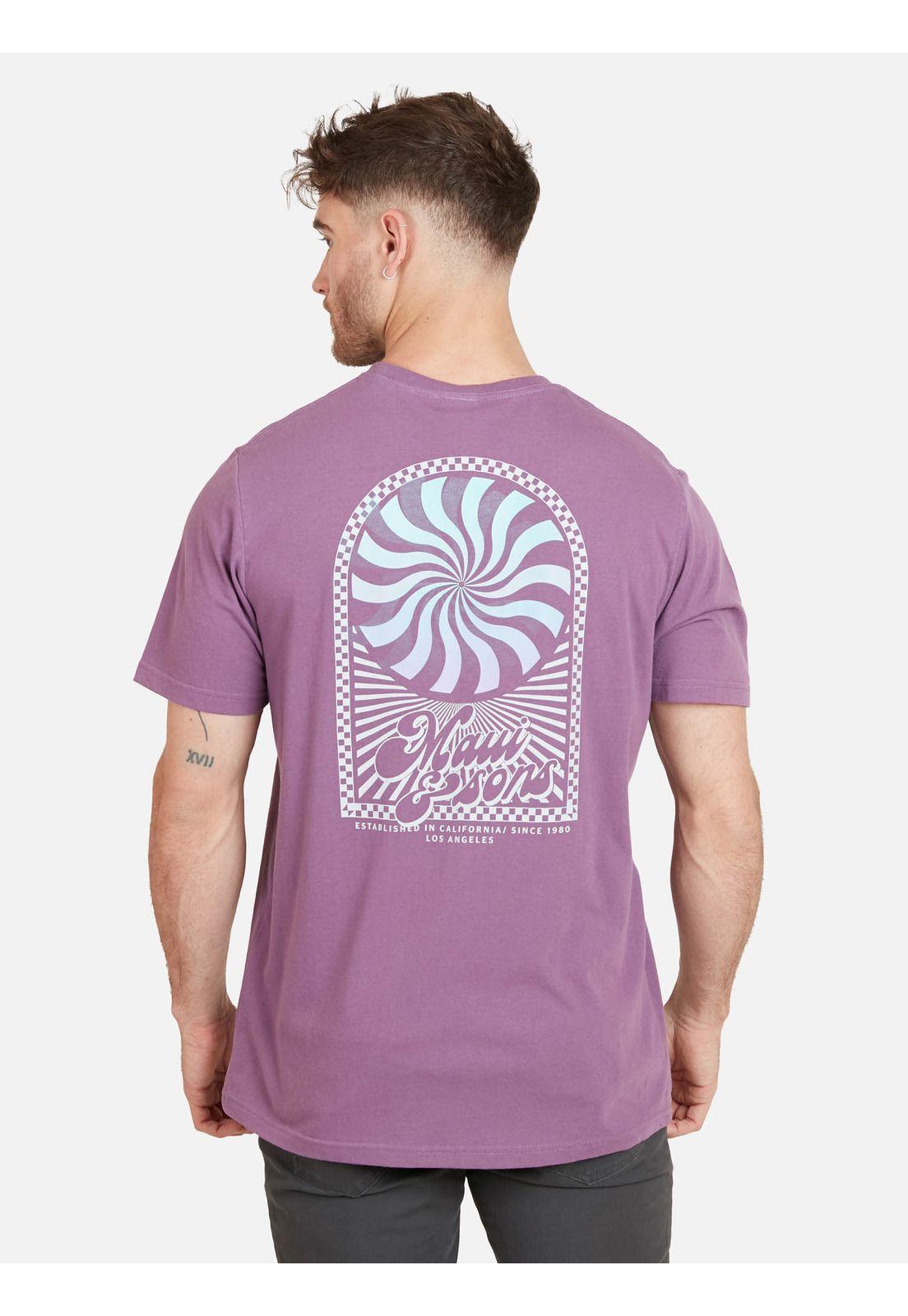Polera ESTABLISHED 1980 SS TEE Hombre Rojo Maui & Sons-1