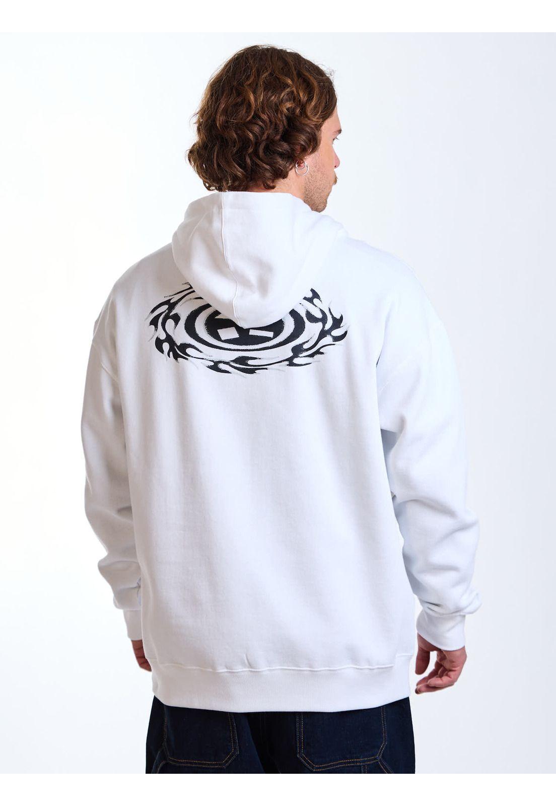 Poleron Canguro Waves Blanco Hombre Maui and Sons-1