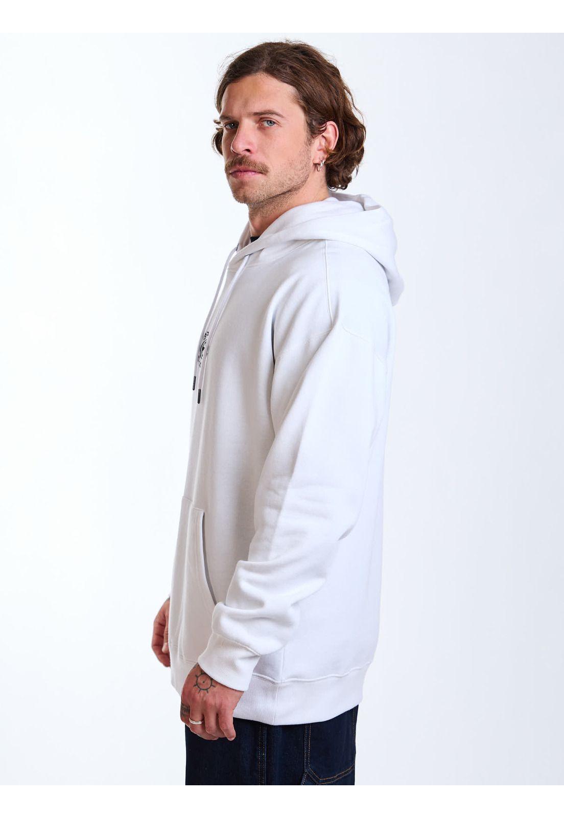Poleron Canguro Waves Blanco Hombre Maui and Sons-2