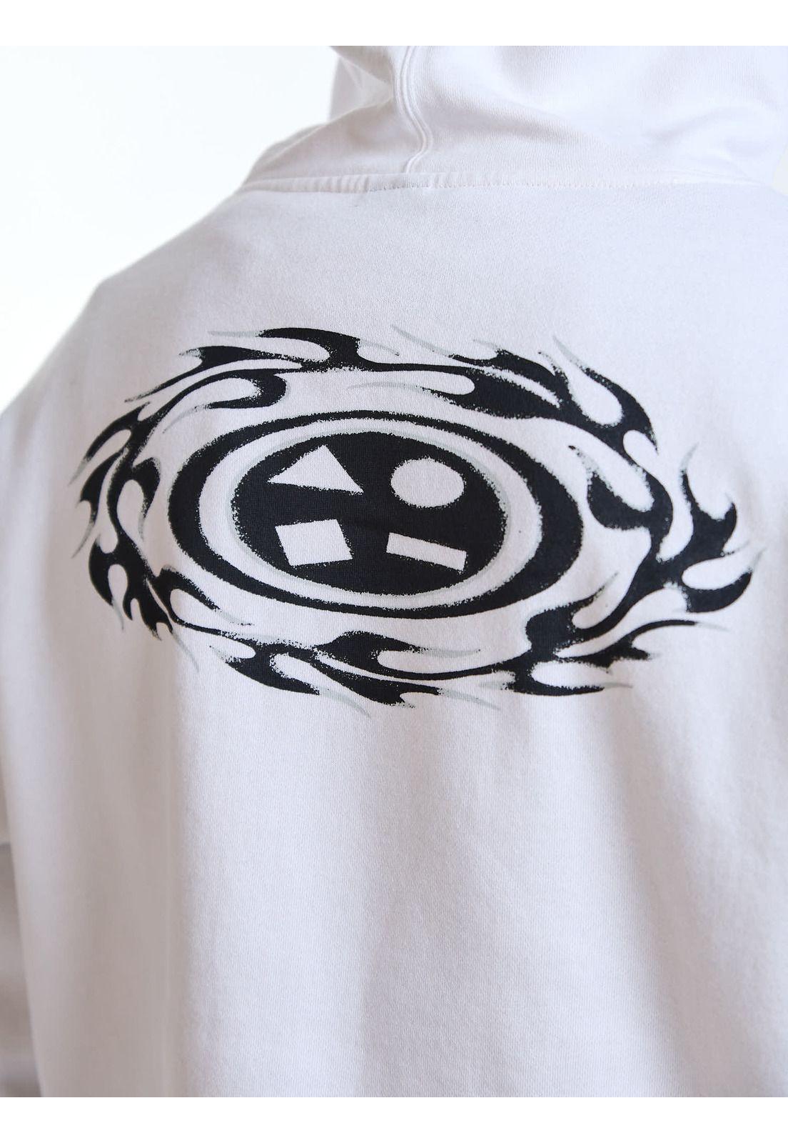 Poleron Canguro Waves Blanco Hombre Maui and Sons-3