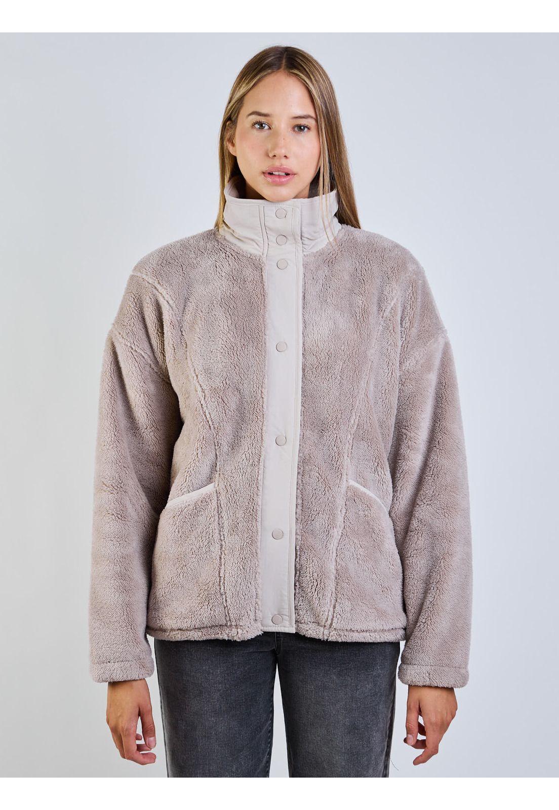 Poleron Amalia Beige Mujer Maui And Sons-3