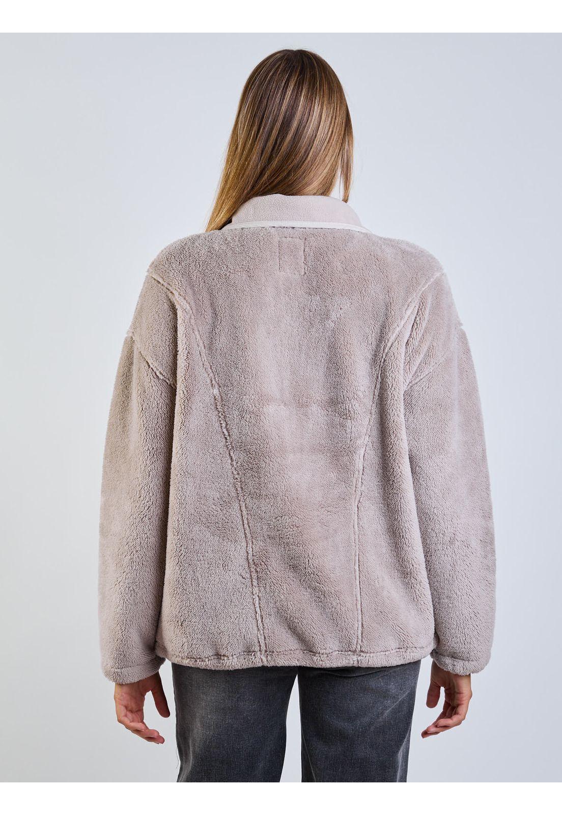 Poleron Amalia Beige Mujer Maui And Sons-4