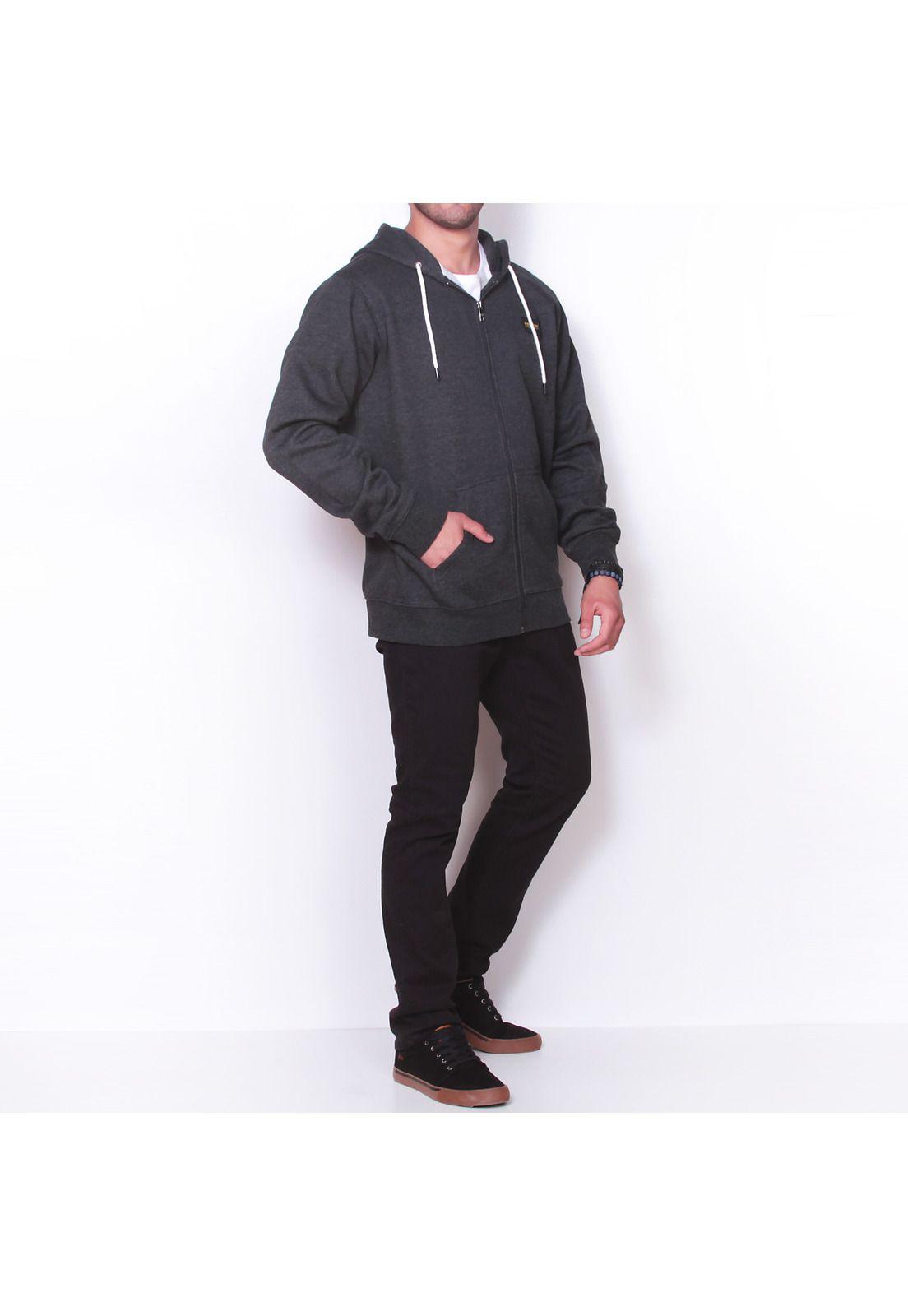 Poleron Fullzipper Hombre 5O200-MI19 Gris Maui and Sons-3
