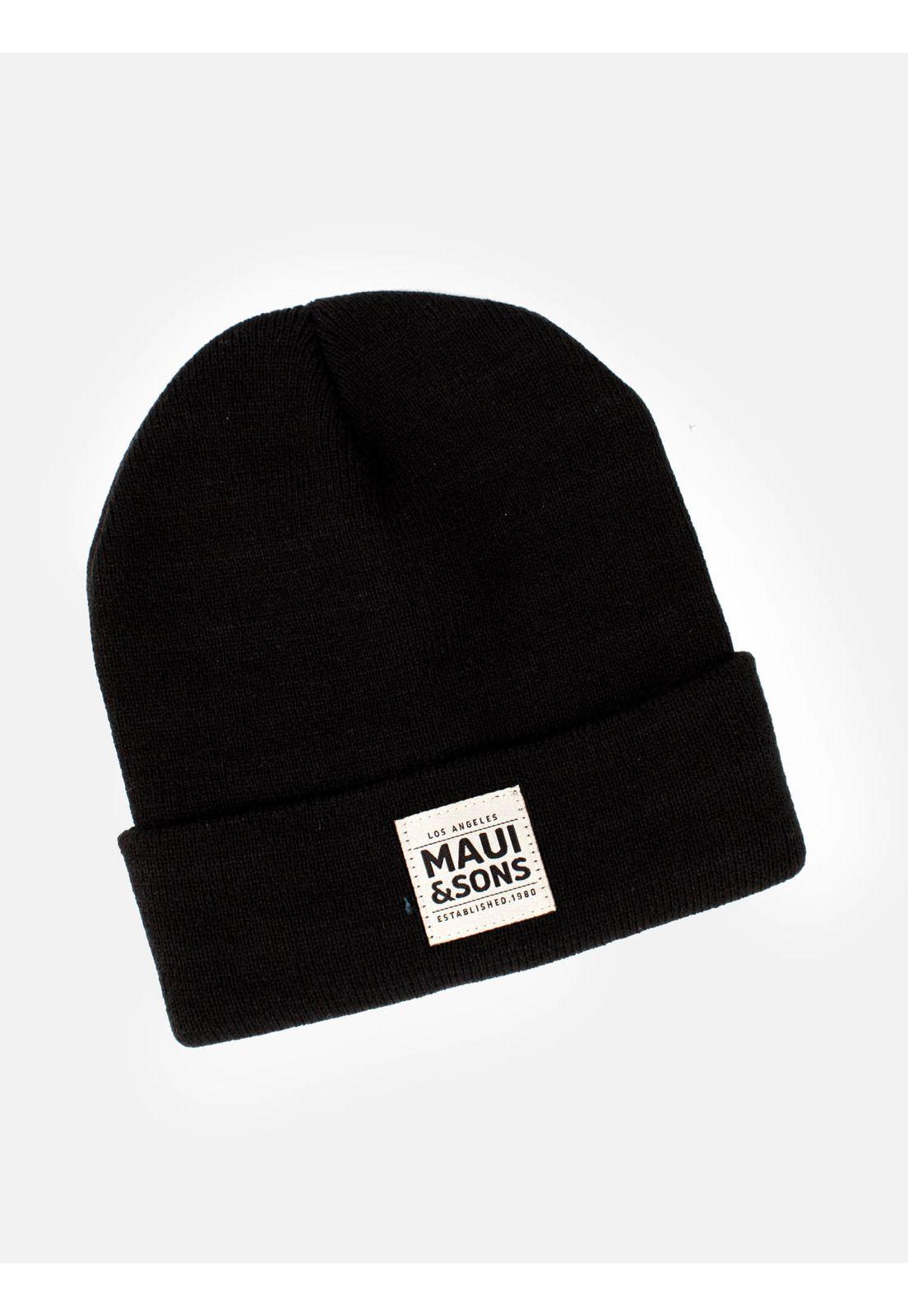 Gorro Original Hombre Negro Maui And Sons-0