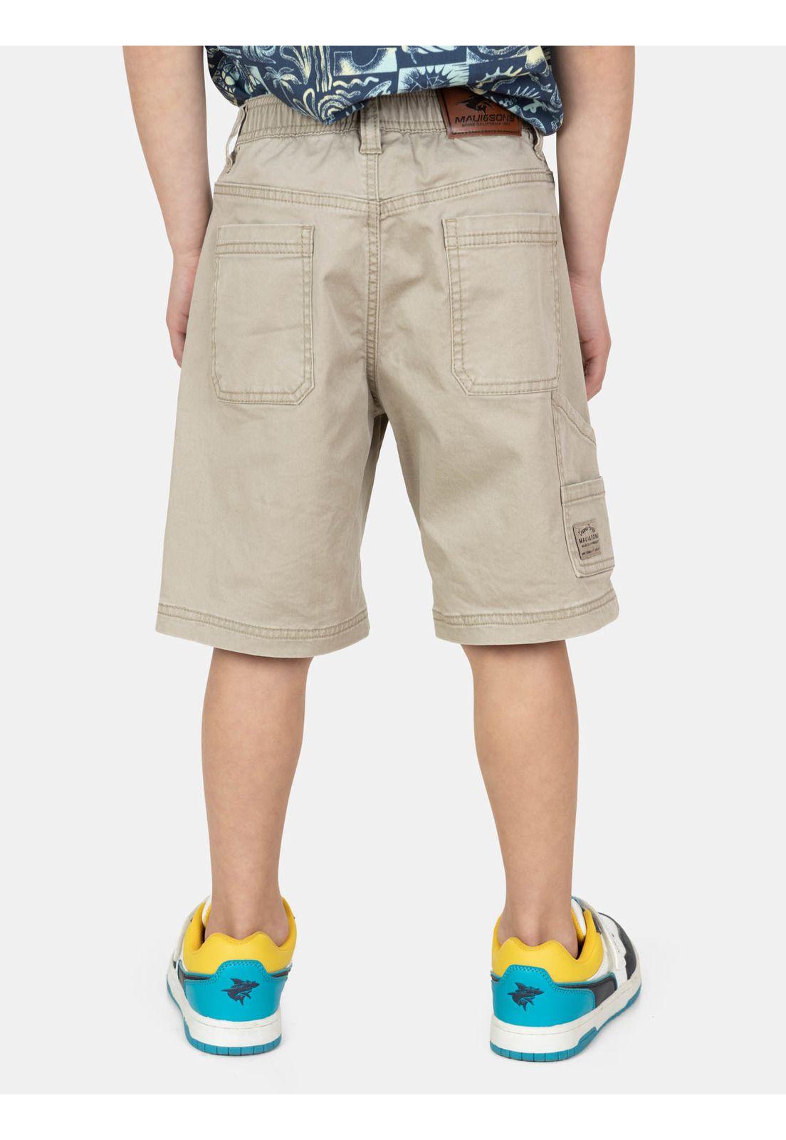 Bermuda Jogger Vaholux Beige Infantil Maui And Sons-1