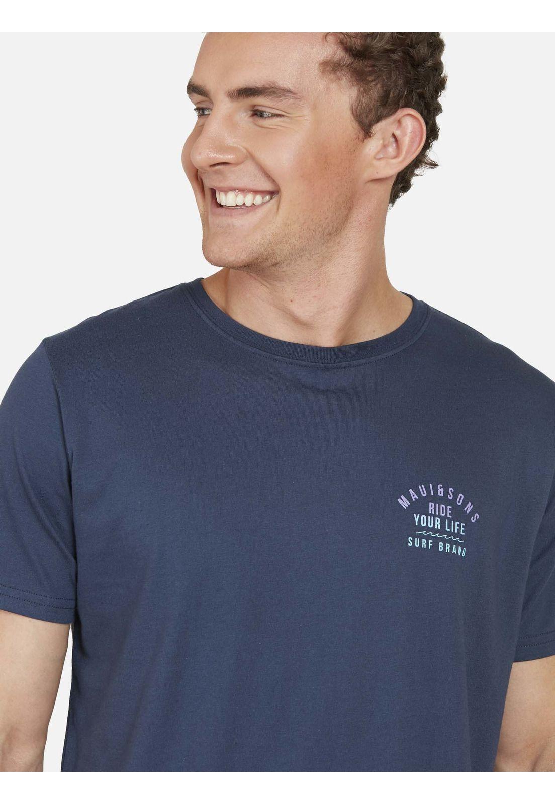 Polera CALM SEA Hombre Azul Maui and Sons-2