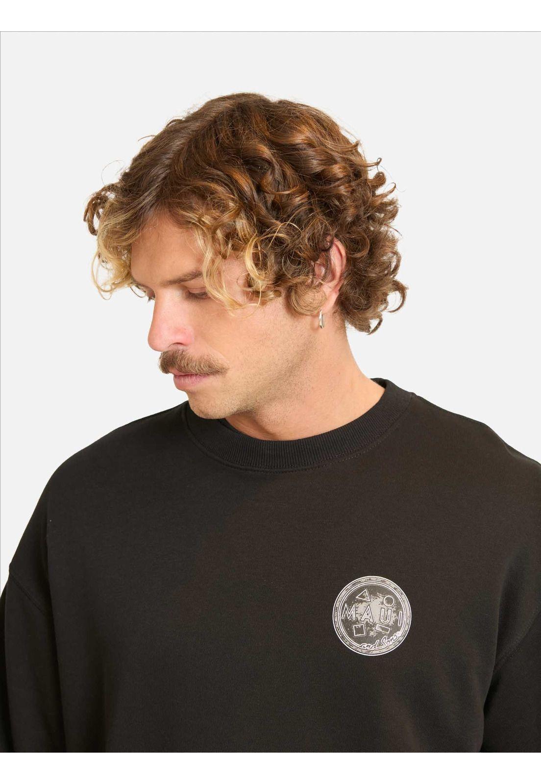 Poleron CR Brisaria Negro Hombre Maui And Sons-2