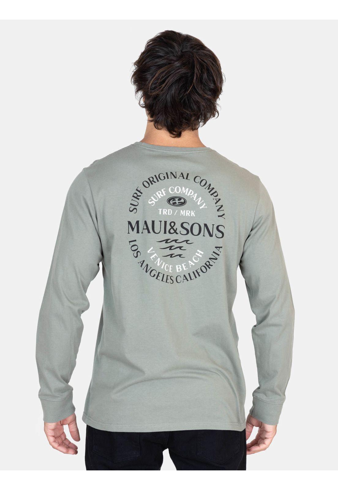 Polera ML Lei Breeze Verde Hombre Maui And Sons-1