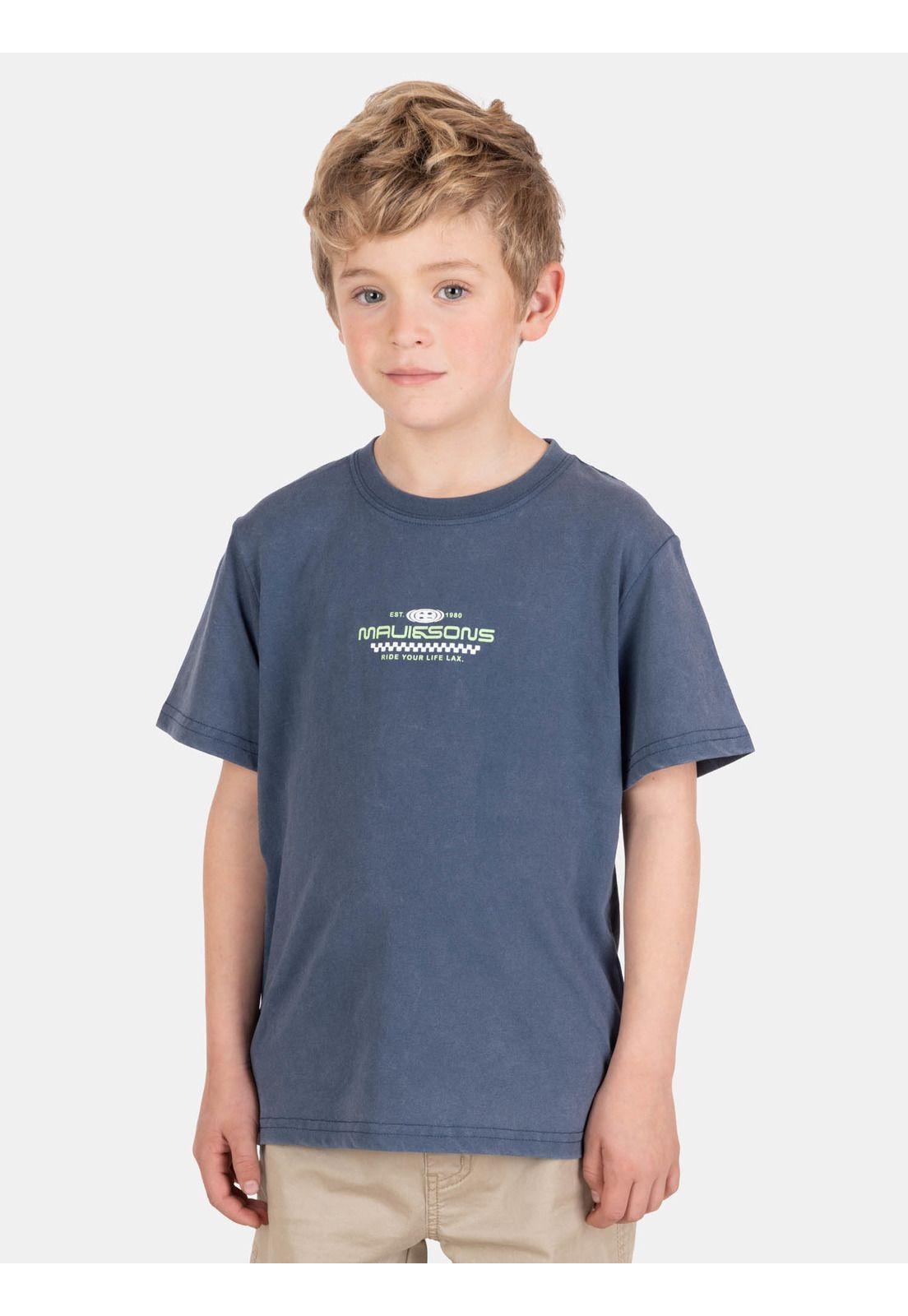 Polera MC IslaFlow Azul Infantil Maui And Sons-0
