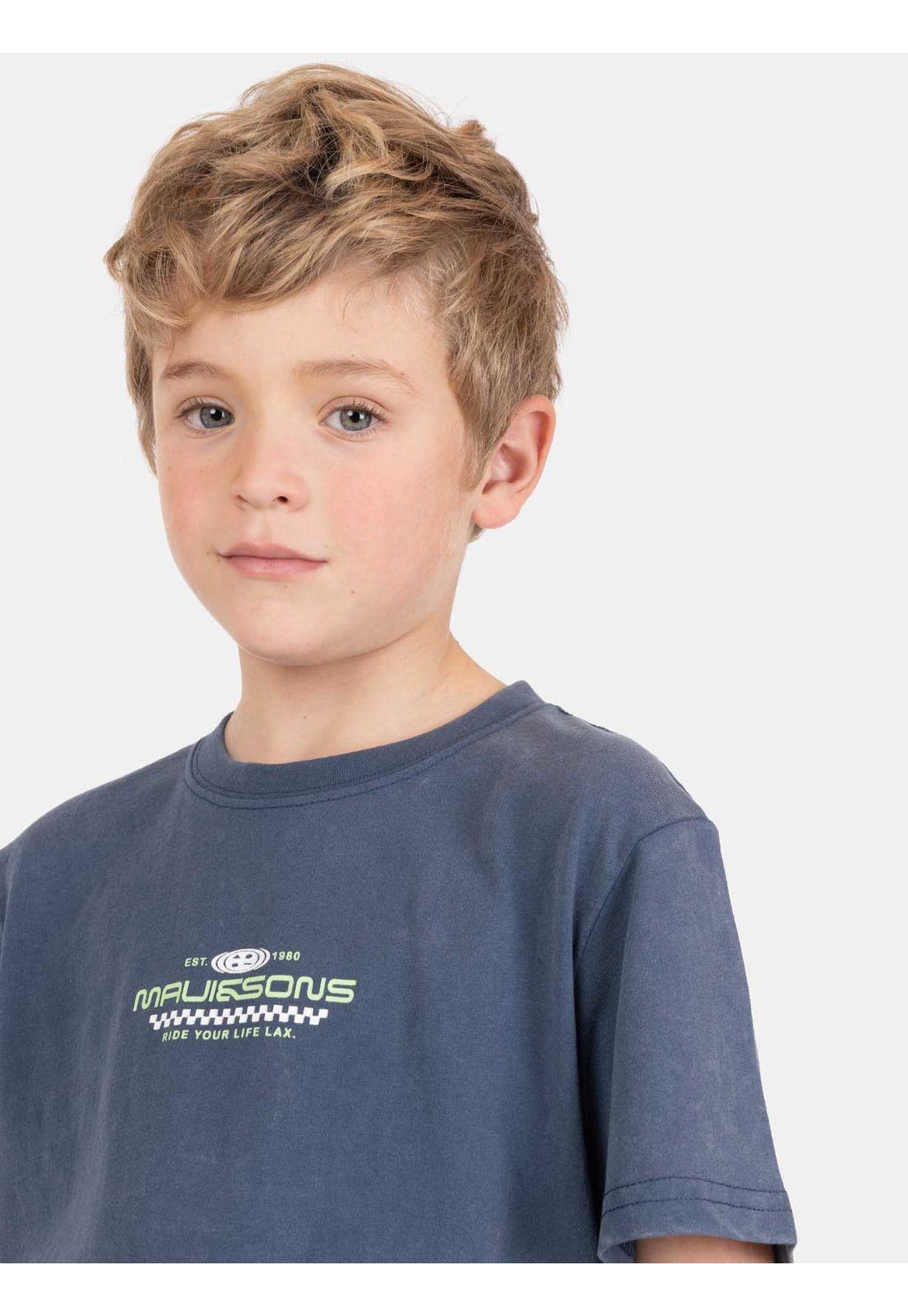 Polera MC IslaFlow Azul Infantil Maui And Sons-2