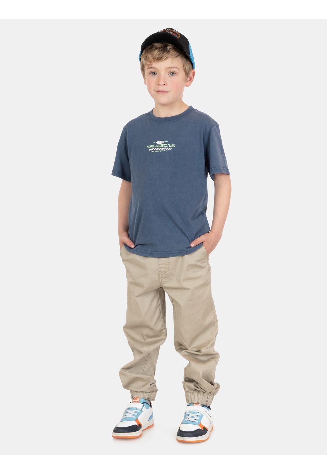 Polera MC IslaFlow Azul Infantil Maui And Sons-3