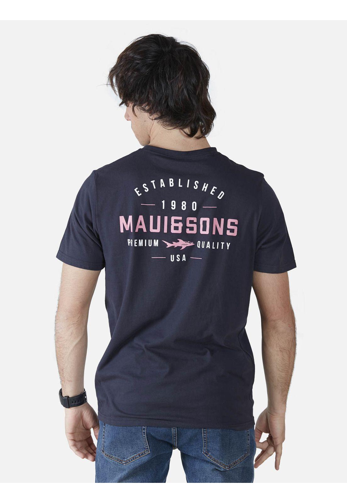 Polera  Hombre Gris Oscuro 5P354-MV22 Maui And Sons-1