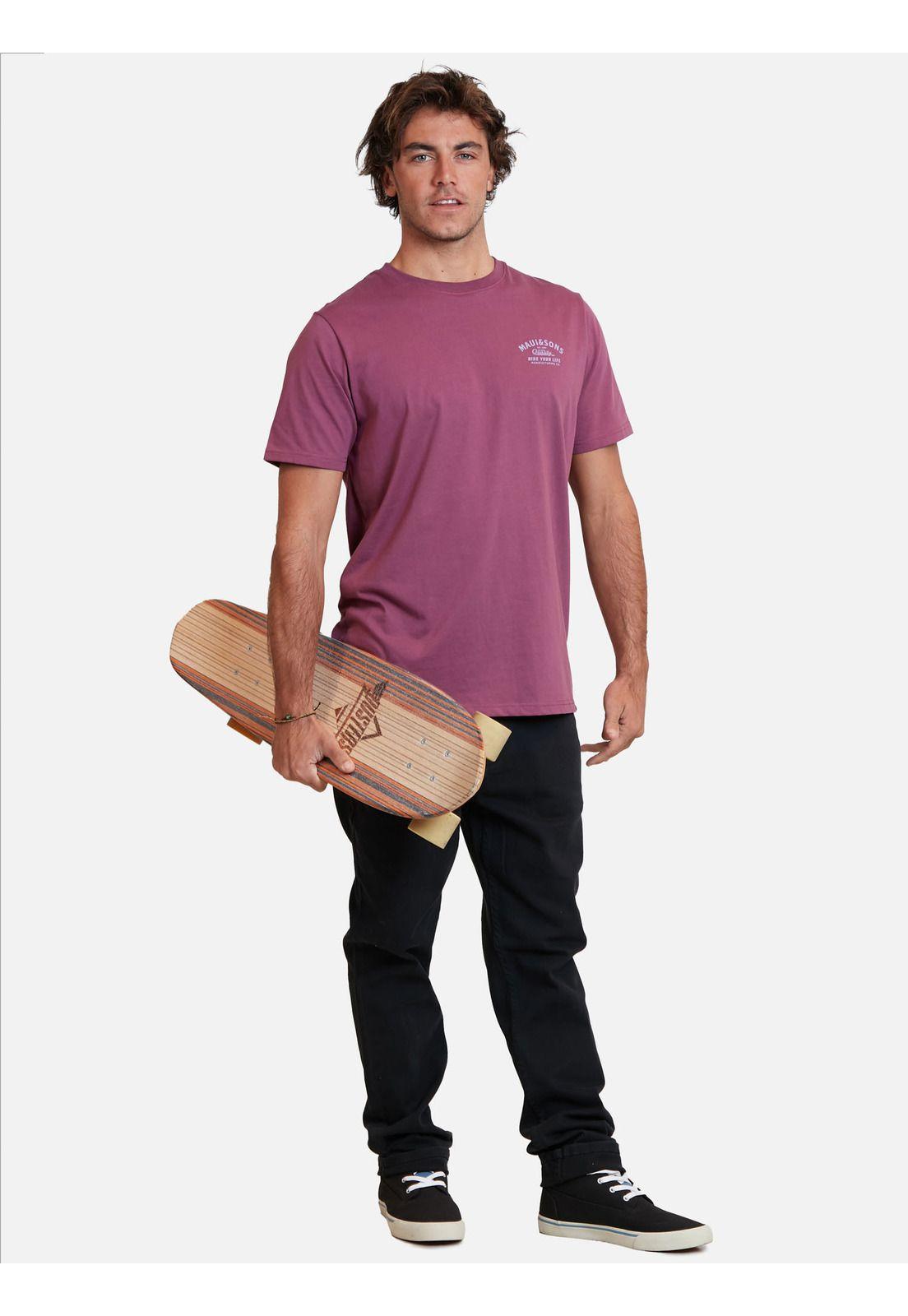 Polera ride you life tees Burdeo Hombre Maui And Sons-3