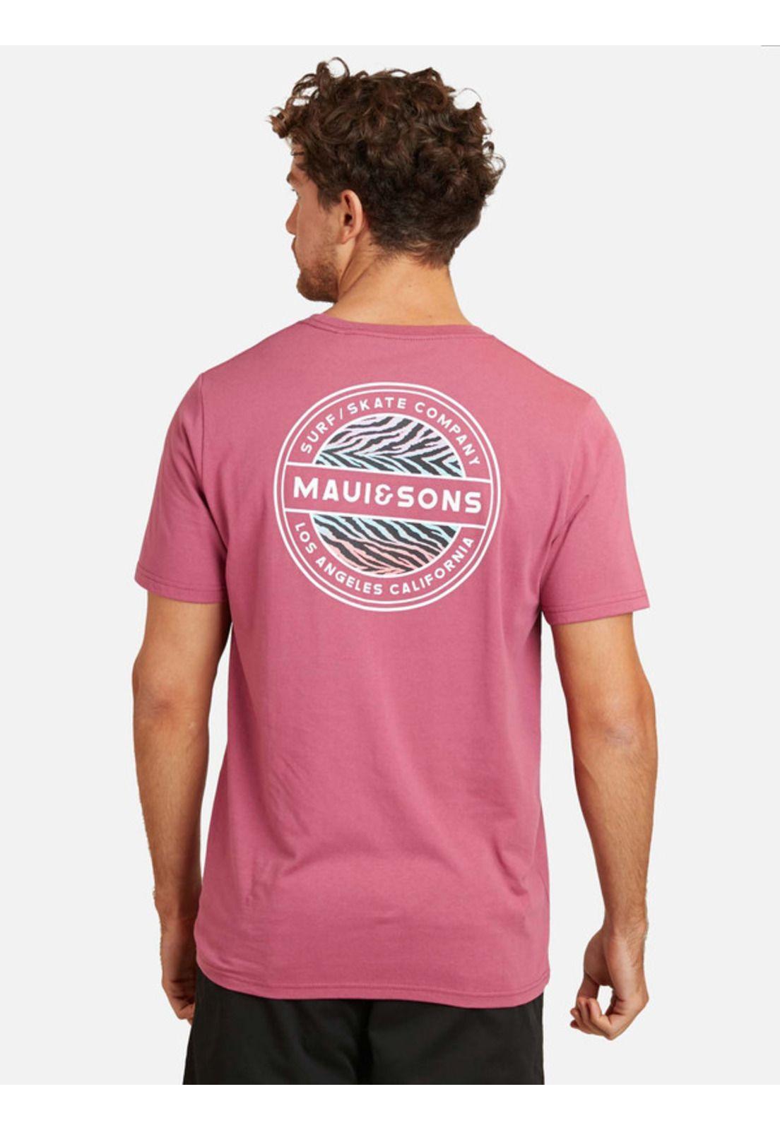 Polera Surf Skate Company Hombre Rojo Maui And Sons-1