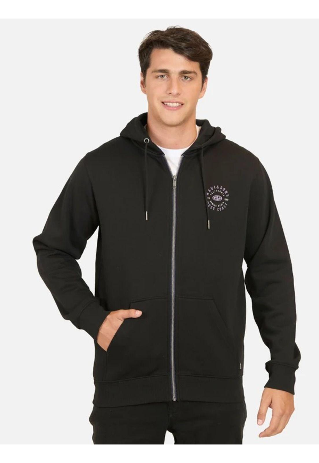 Poleron Velvet MS Vogue Negro Hombre Maui And Sons-0