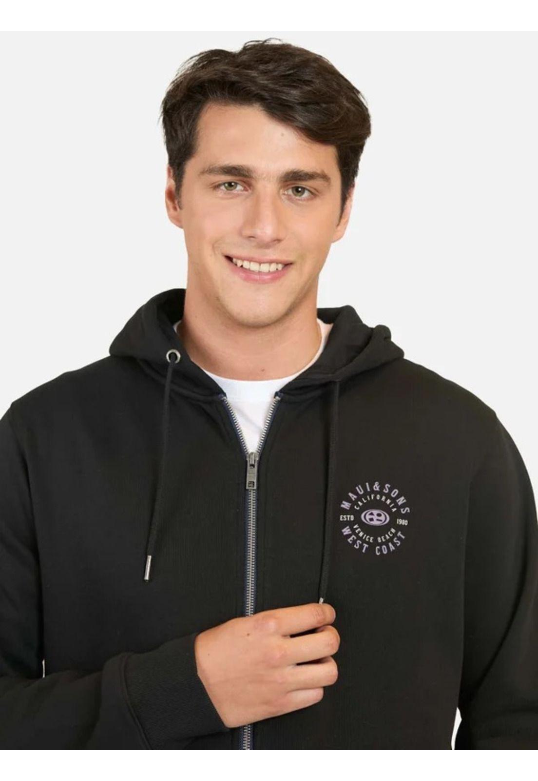 Poleron Velvet MS Vogue Negro Hombre Maui And Sons-2