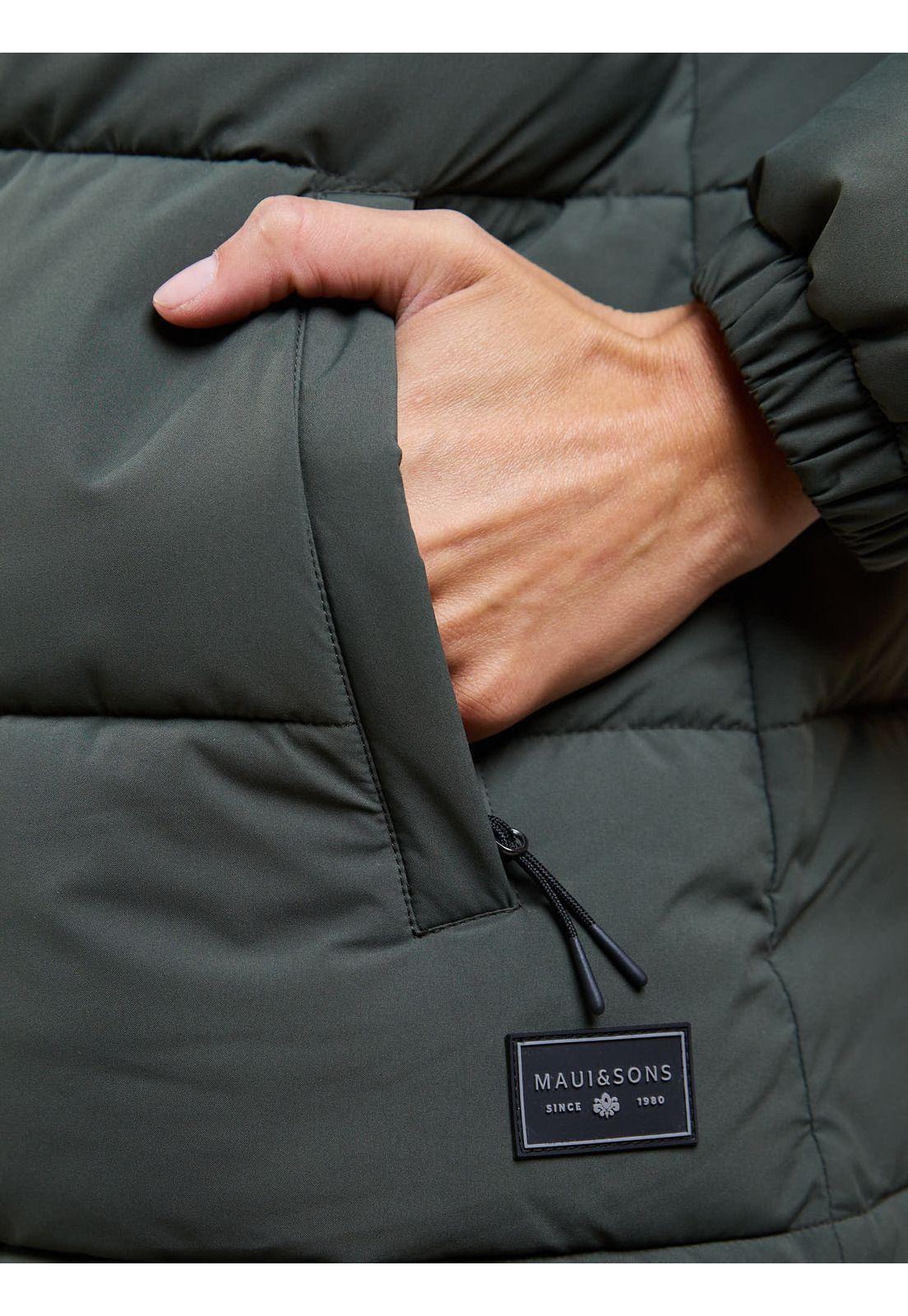 Parka Evening Sand Verde Mujer Maui And Sons-5