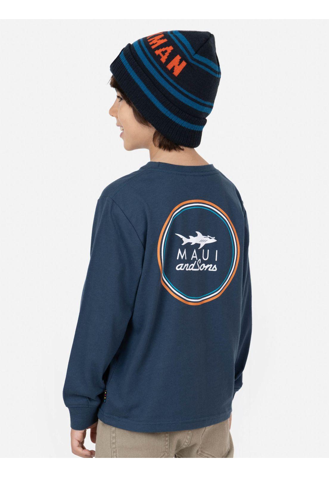 Polera  MAUI CLASSIC Niño Azul Maui & Sons-1