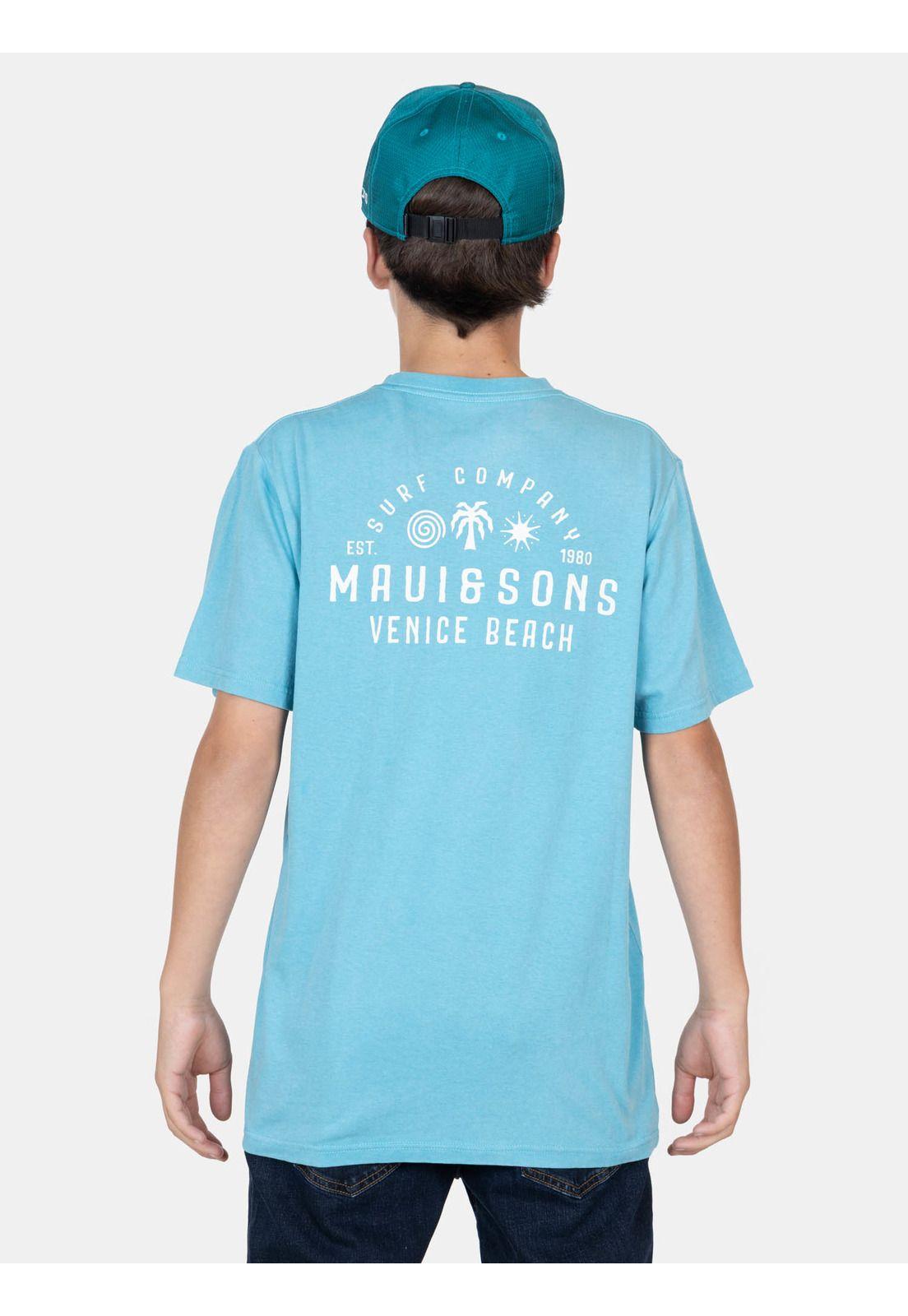 Polera MC CityRush Celeste Infantil Maui And Sons-1