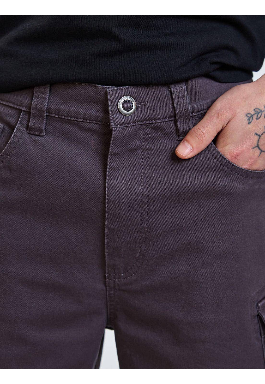 Bermuda Baggy Static Gris Hombre Volcom-3