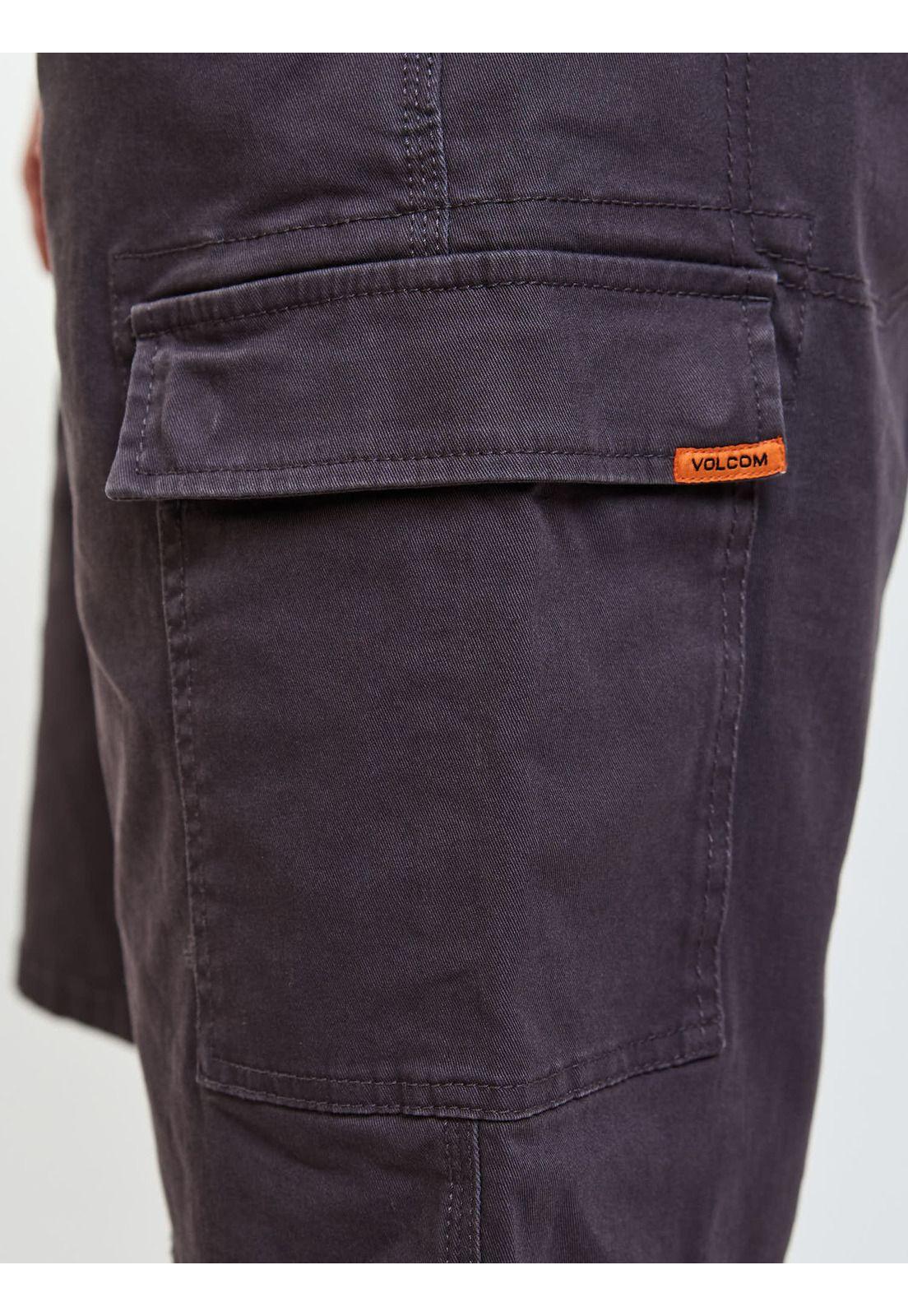 Bermuda Baggy Static Gris Hombre Volcom-4