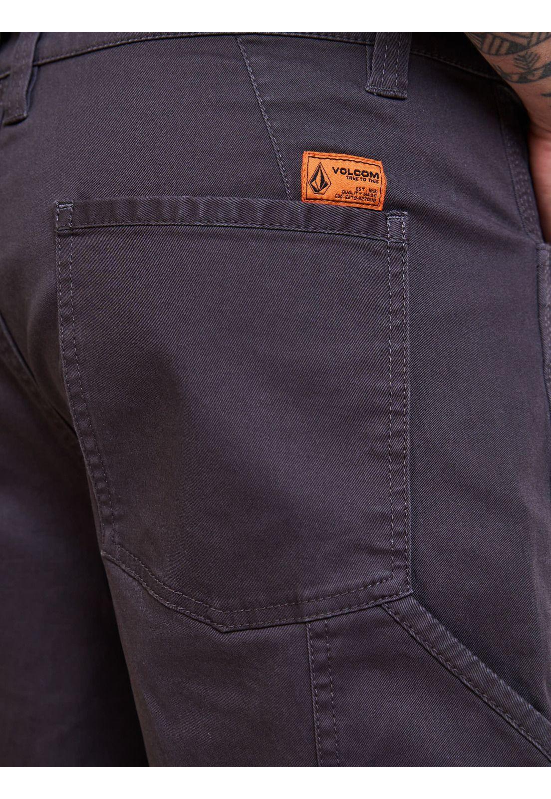 Bermuda Baggy Static Gris Hombre Volcom-5